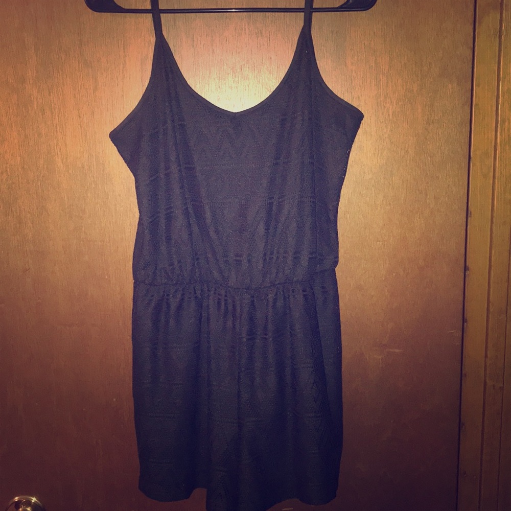 Junior Black Romper